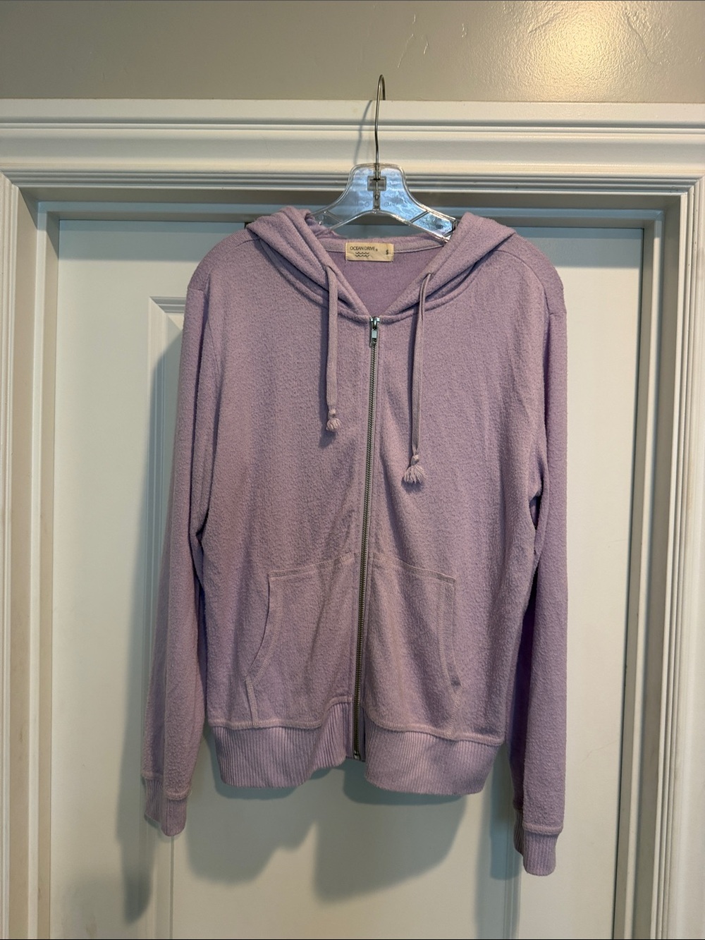 Ocean Drive Lavender Zip-Up Hoodie Jacket